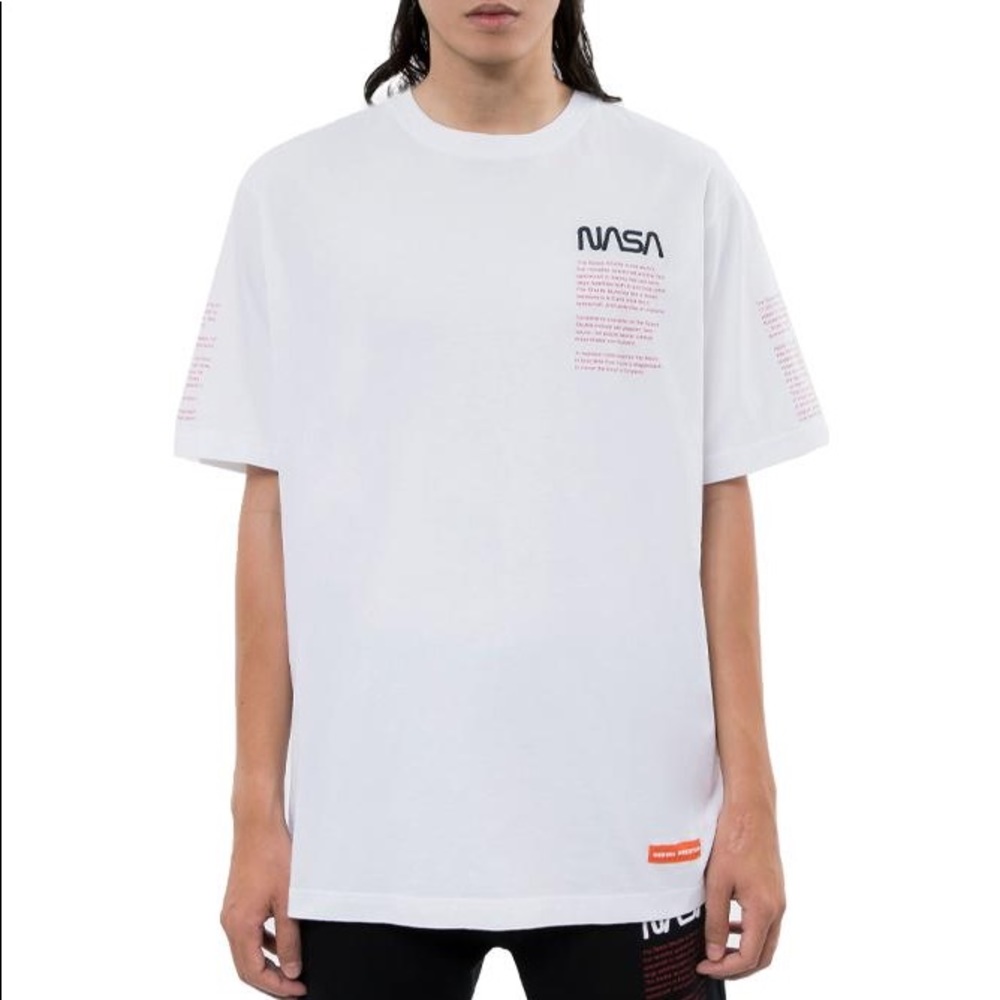 Preowned HERON PRESTON White NASA Oversized T-Shirt Size XS